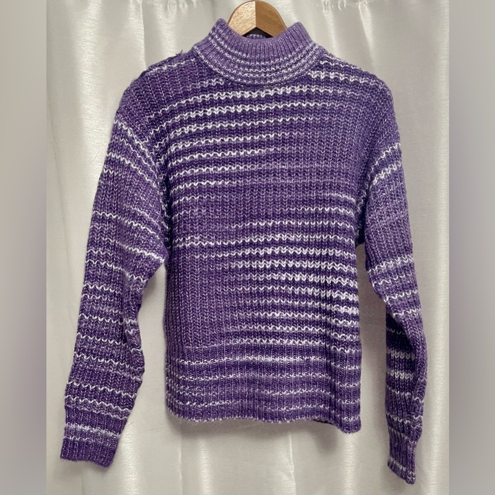 Cleo - Long sleeve Mock neck knit sweater.